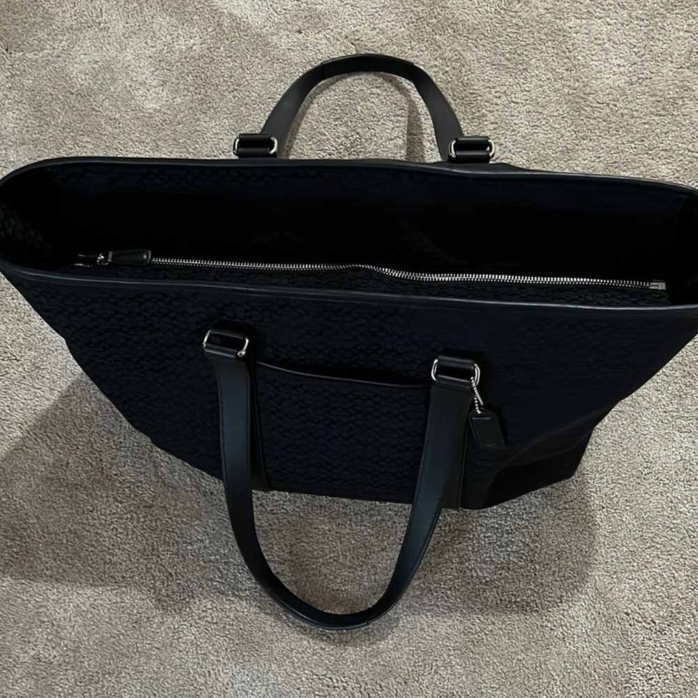 Vintage Coach Black Mini Logo Weekender